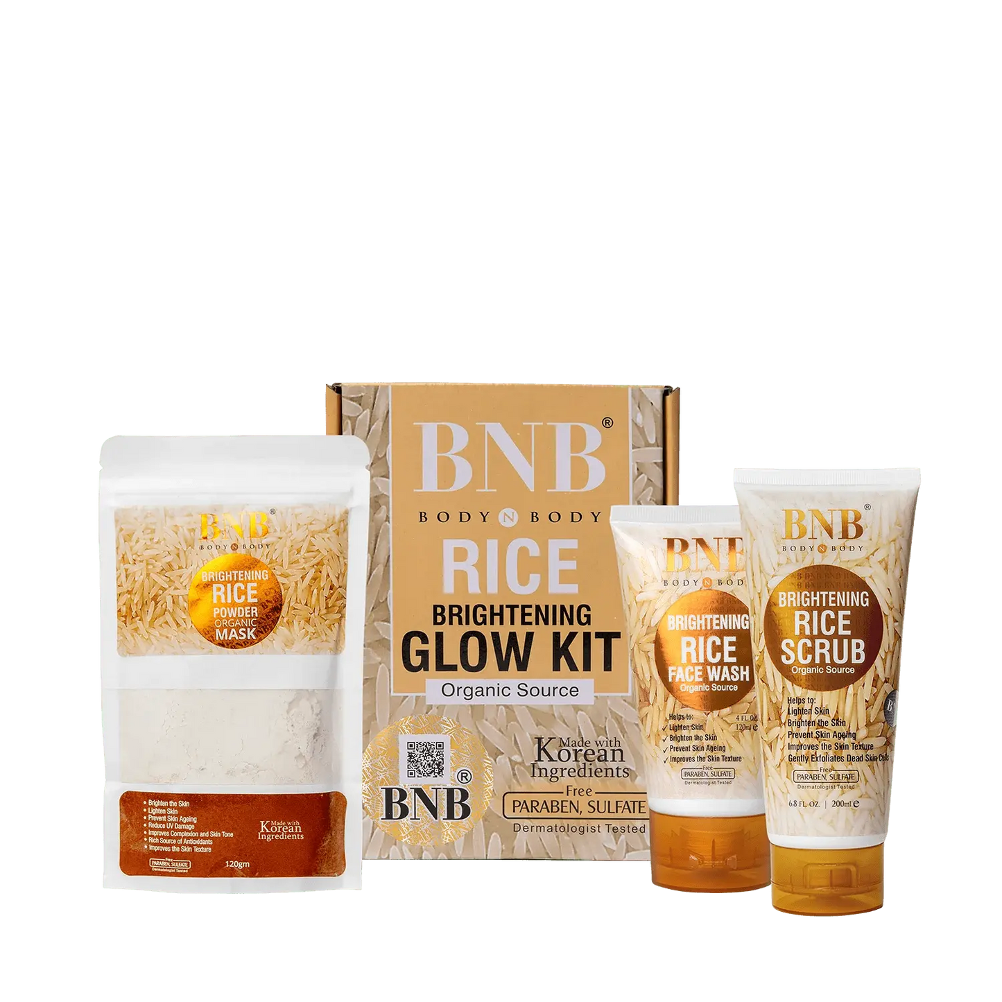 Skin Brightening Rice Facial Kit β Whitening, Exfoliating & Glowing Skin Treatment Samaan360