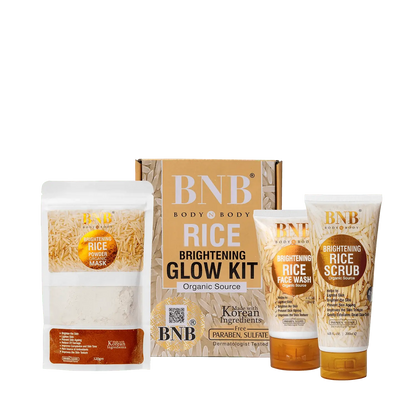 Skin Brightening Rice Facial Kit – Whitening, Exfoliating & Glowing Skin Treatment Samaan360